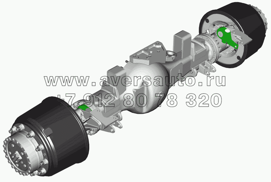 Мост задний ведущий с подкачкой воздуха 638.1-00.00.00