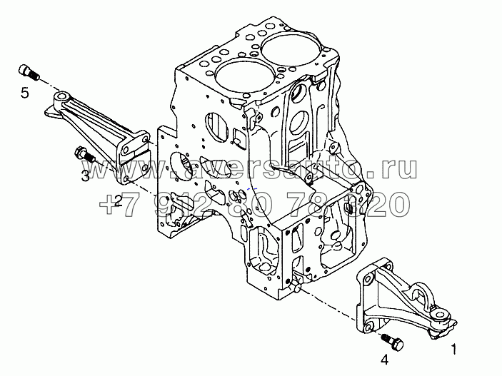 Переднее крепление двигателя