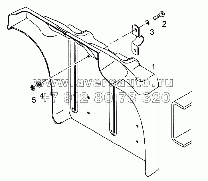 Крыло правое переднее
