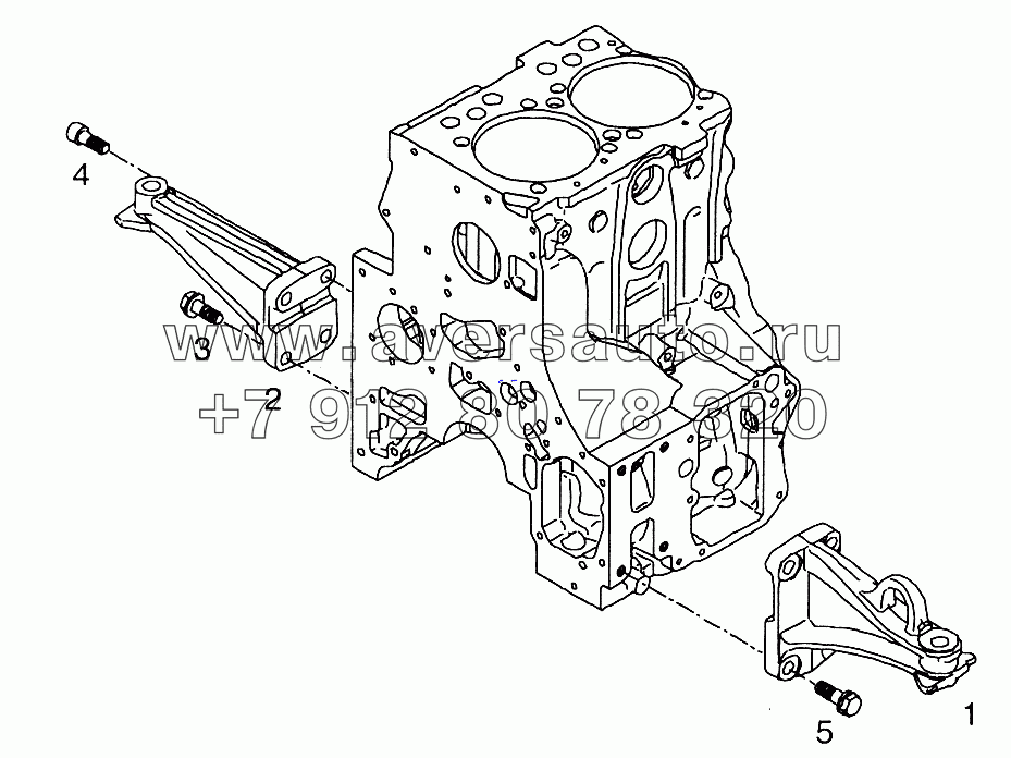 Переднее крепление двигателя