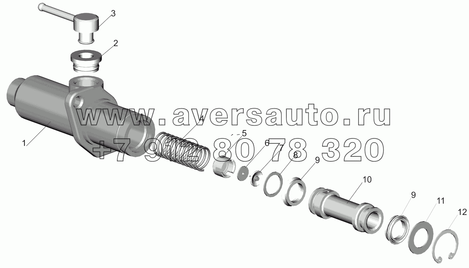 Цилиндр подпедальный 6430-1602510