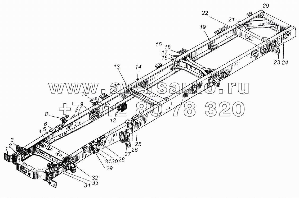 Рама МАЗ-5335