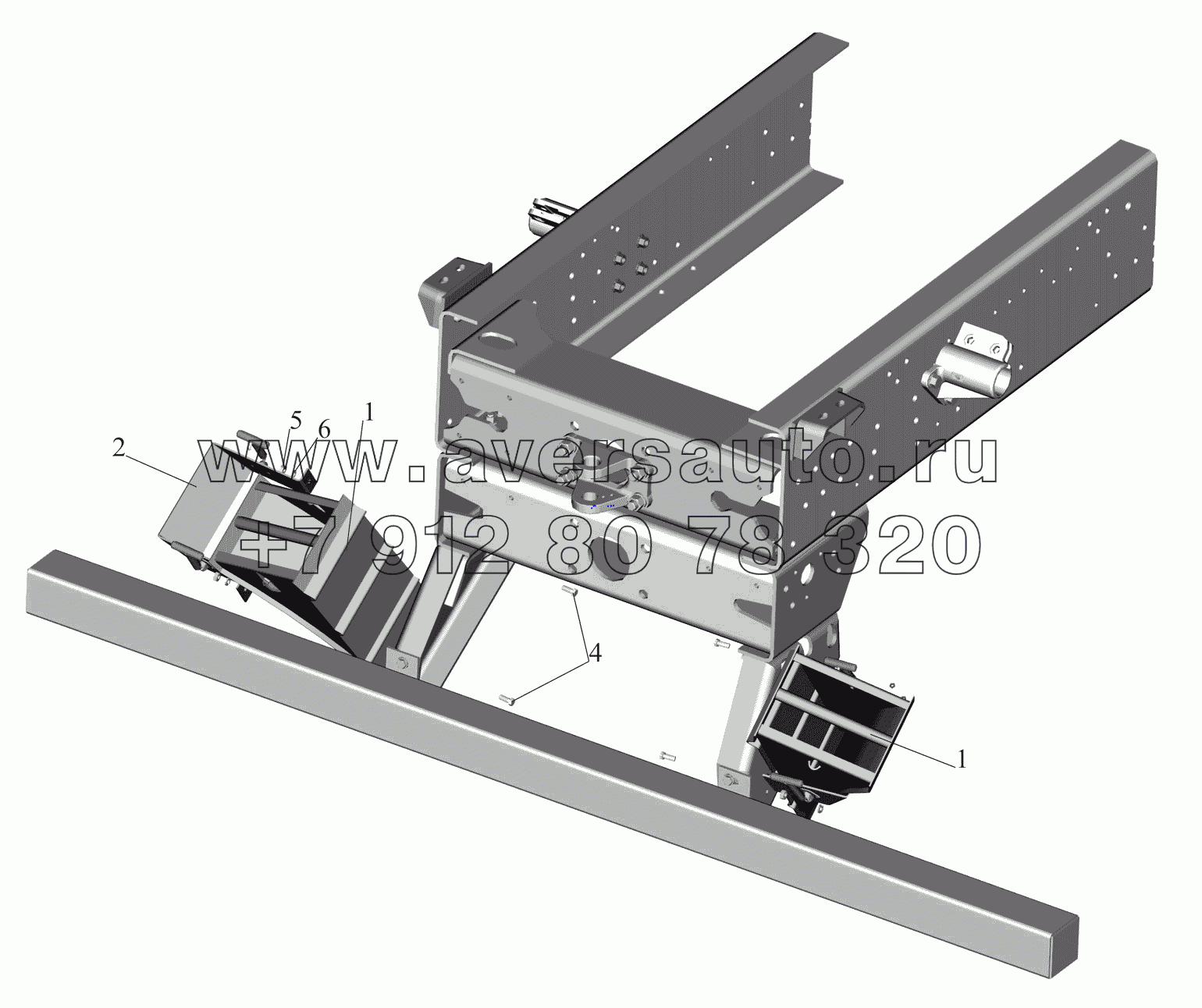 Установка противооткатных упоров 53373-3900037