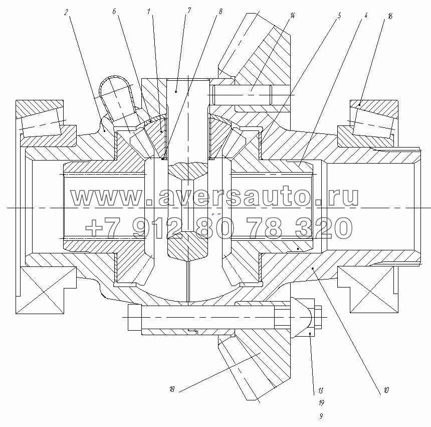 Мост передний. Дифференциал 5309-2303010 (U=5.33)