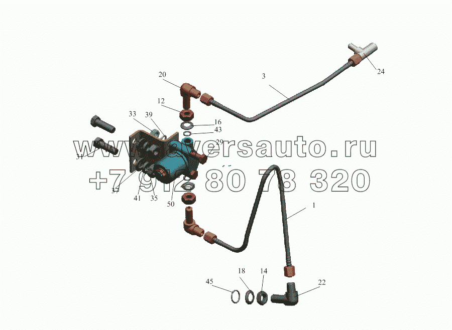 Запитка коробки отбора мощности 533731-4200007