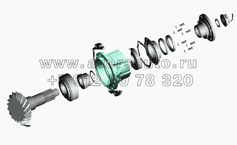 Редуктор заднего моста. Шестерня ведущая 5337-2402021-011, 5337-2402021-611