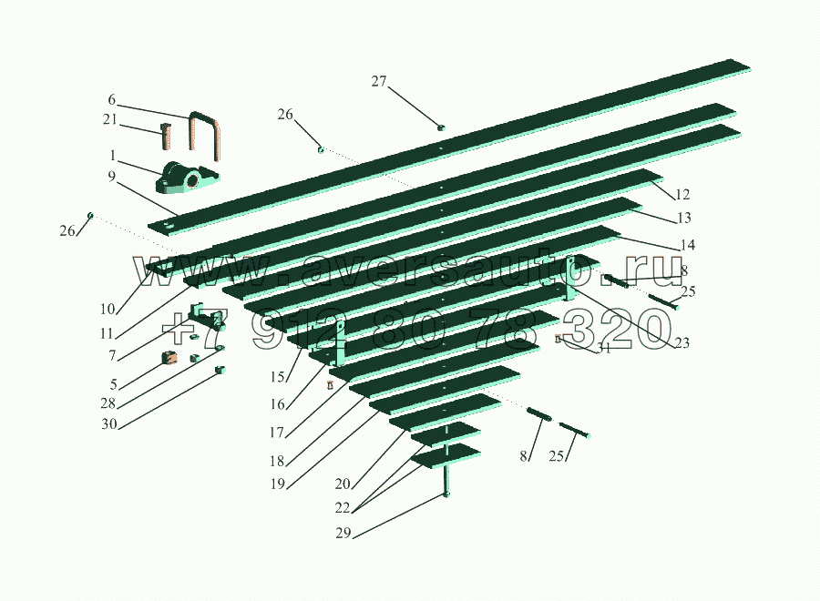 Рессора передняя 64221-2902012-04