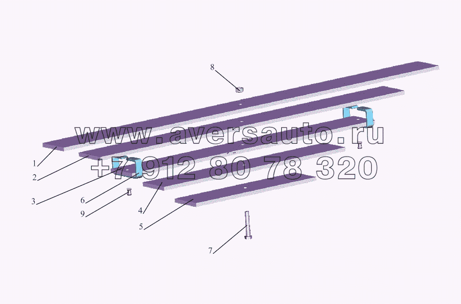 Рессора дополнительная 500А-2913012-01