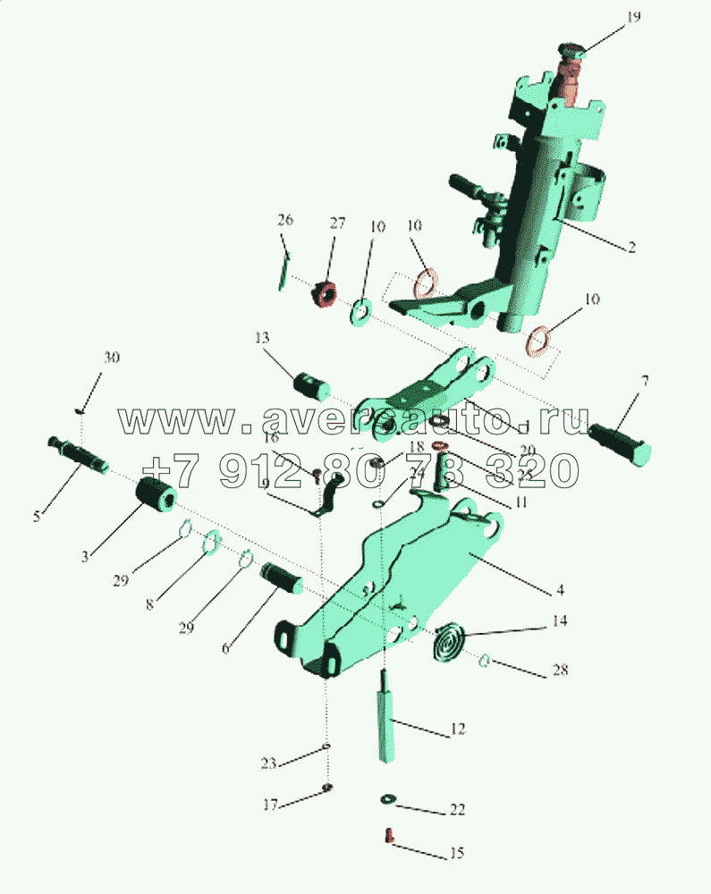 Кронштейн с колонкой  64221-3403008