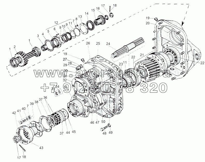 Редуктор привода 543-2312007