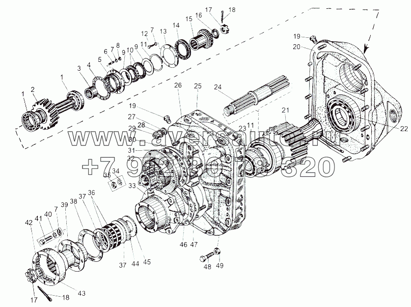 Редуктор привода 543-2502007-02