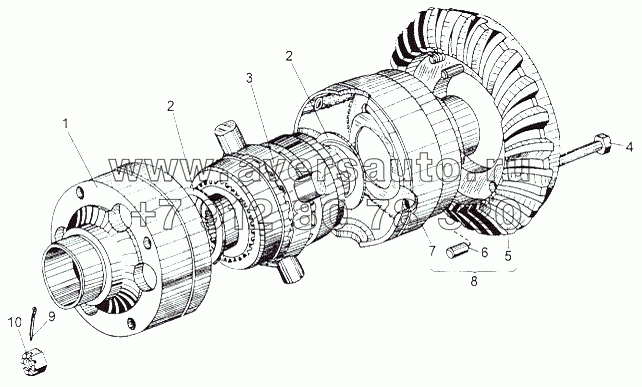 Дифференциал межколесный 7911-2403010-01