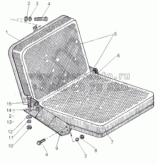 Cиденье заднее 543-6820010