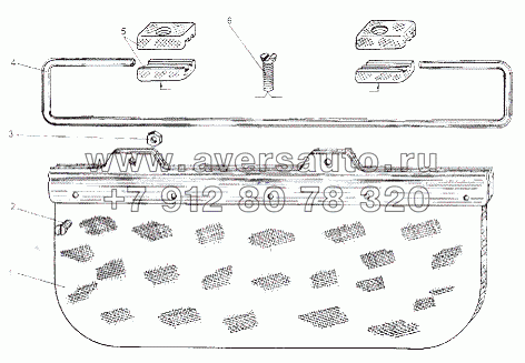 Козырек противосолнечный 543-8204010