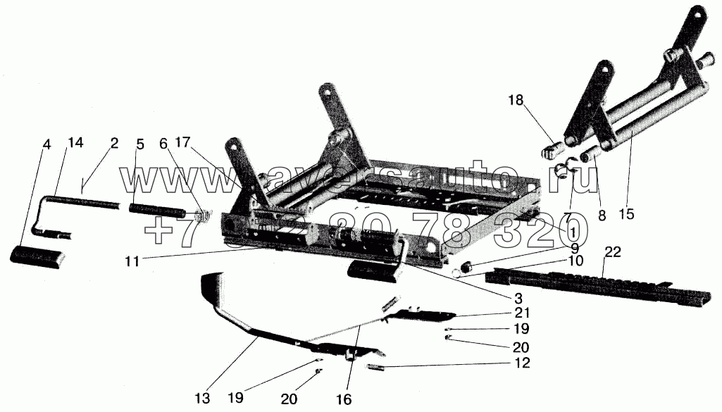 Механизм регулирования высоты
