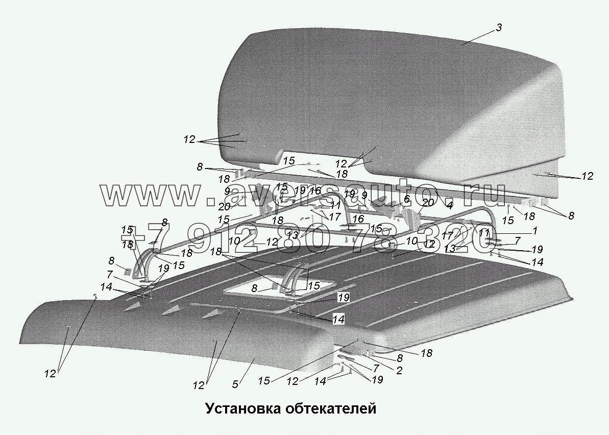 Установка обтекателей