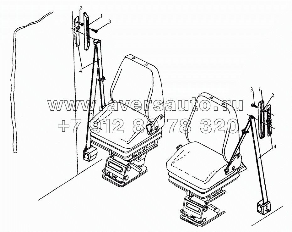 Установка ремней безопасности