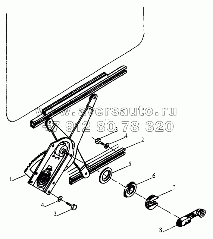 Установка стеклоподъемника и ручки стеклоподъемника