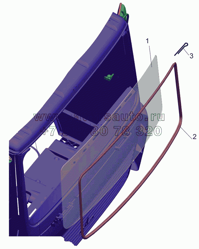 Установки стекла 6430-5200010