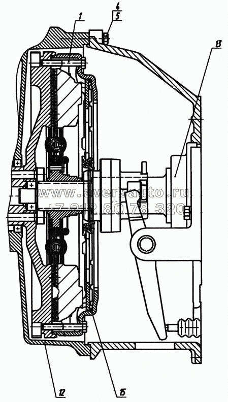 Двигатель с коробкой передач и сцеплением 5340В5-1000300-000(1), 5340В5-1000300-010(1)