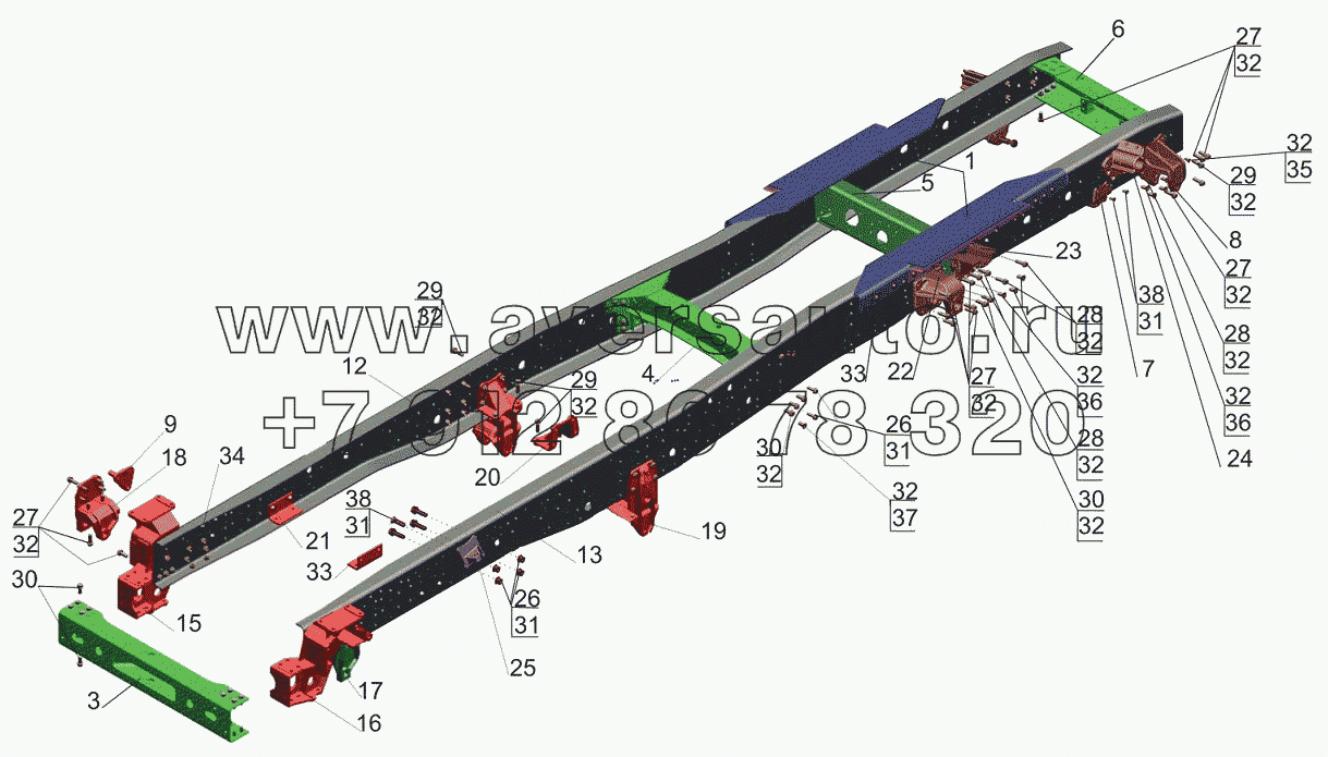 Рама 5440B3-2801002-000