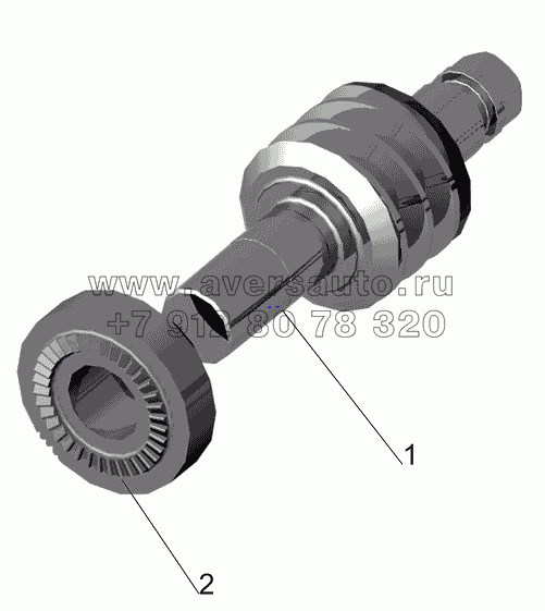 Вал червячный с полумуфтой 64226-3501168-010