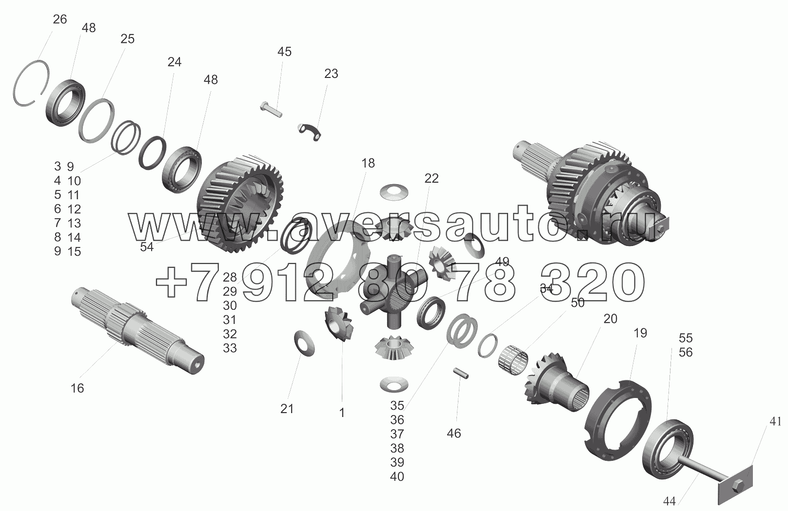 Дифференциал межосевой 6430-2506010-020