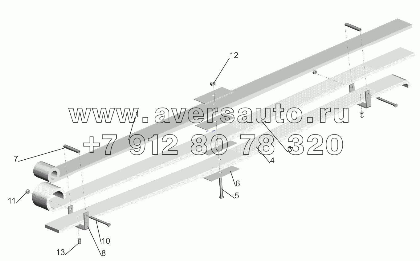 Рессора передняя 6430-2902012-10