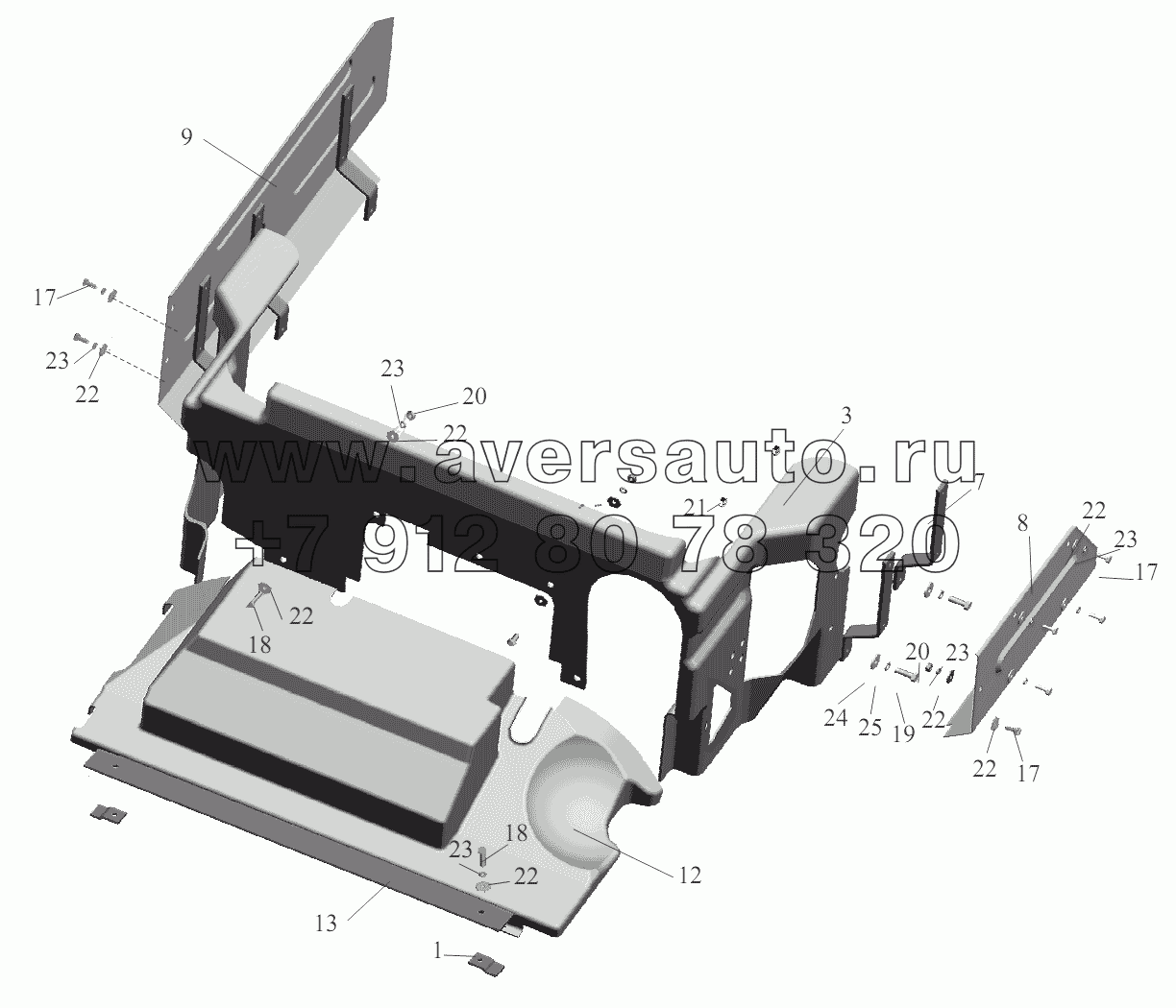 Установки шумоизоляционных экранов 19 5440B9-10610003-001