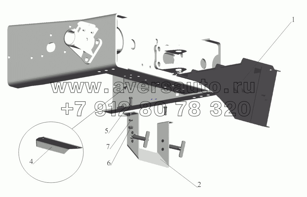 Установка противооткатного упора 64221-3900037