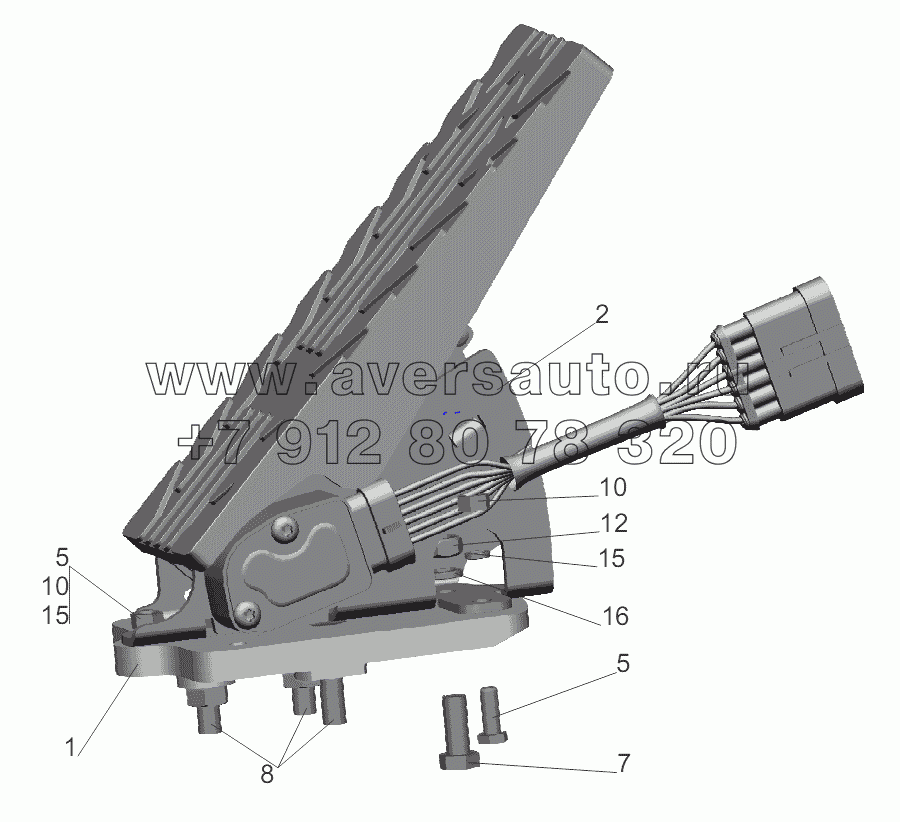 Педаль с переходником 437143-1108005