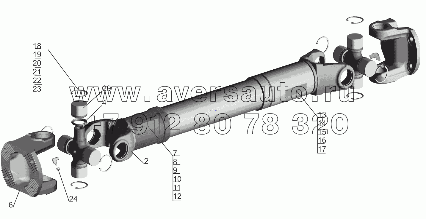 Вал карданный 6430-2201010