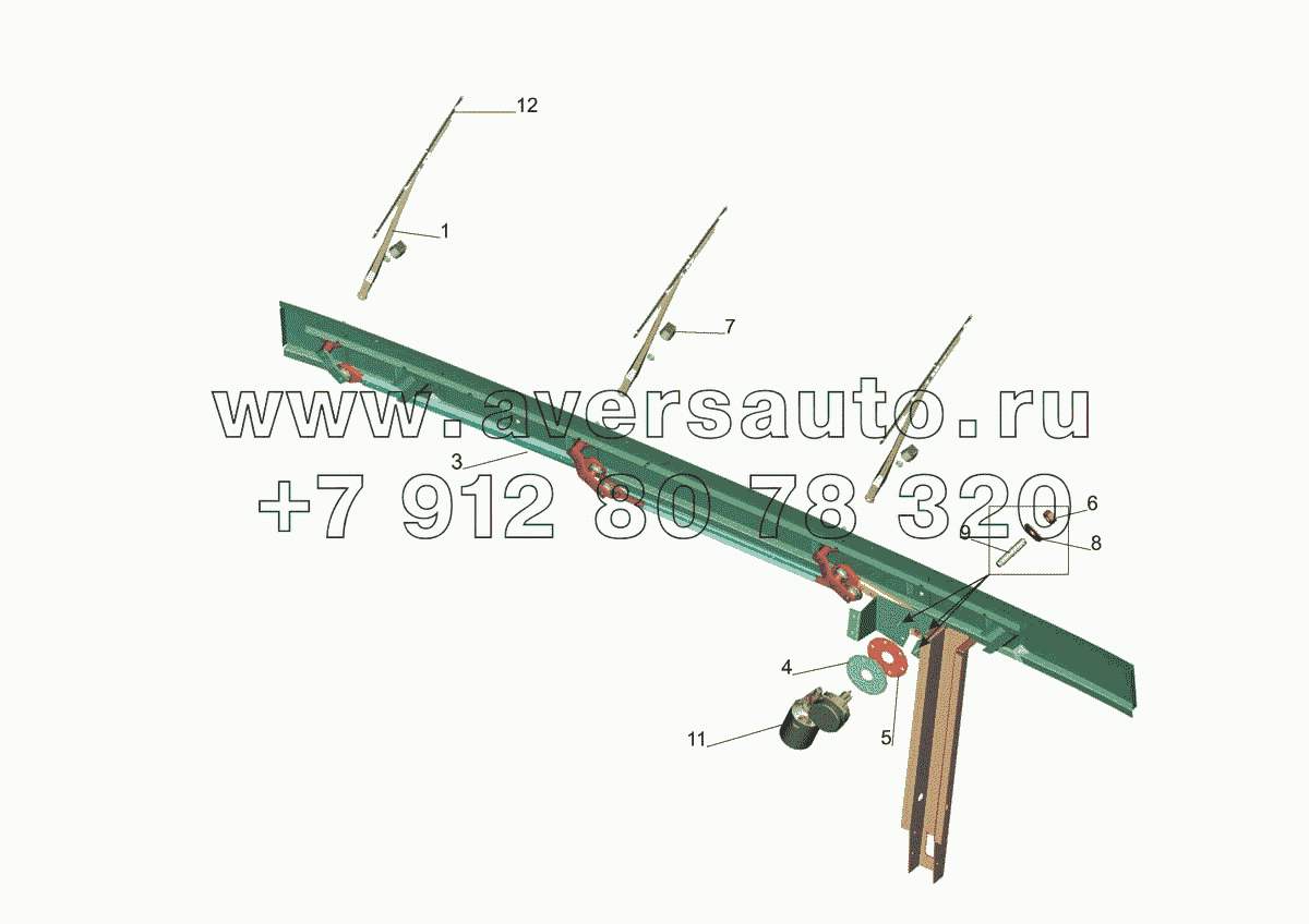 Установка стеклоочистителя 6430-3700041-001