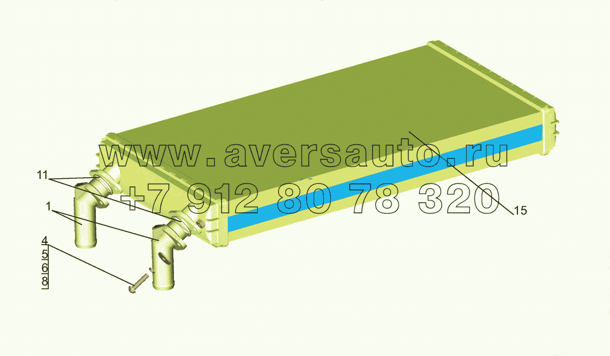 Радиатор отопителя 631019-8101060