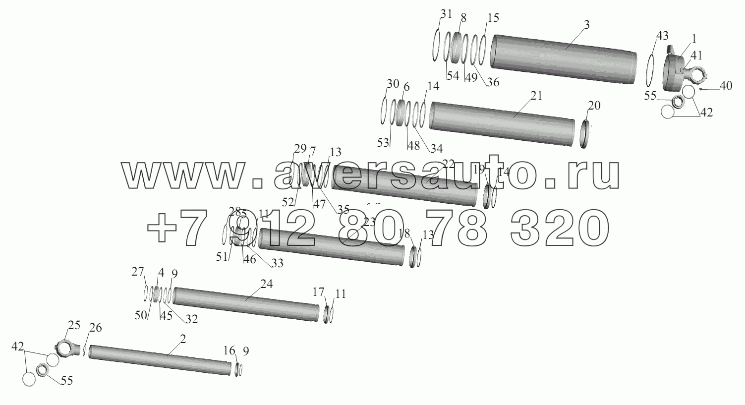 Гидроцилиндр 55165-8603510