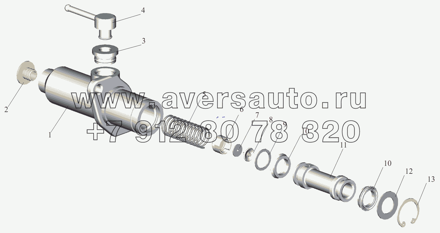 Цилиндр подпедальный 6430-1602510