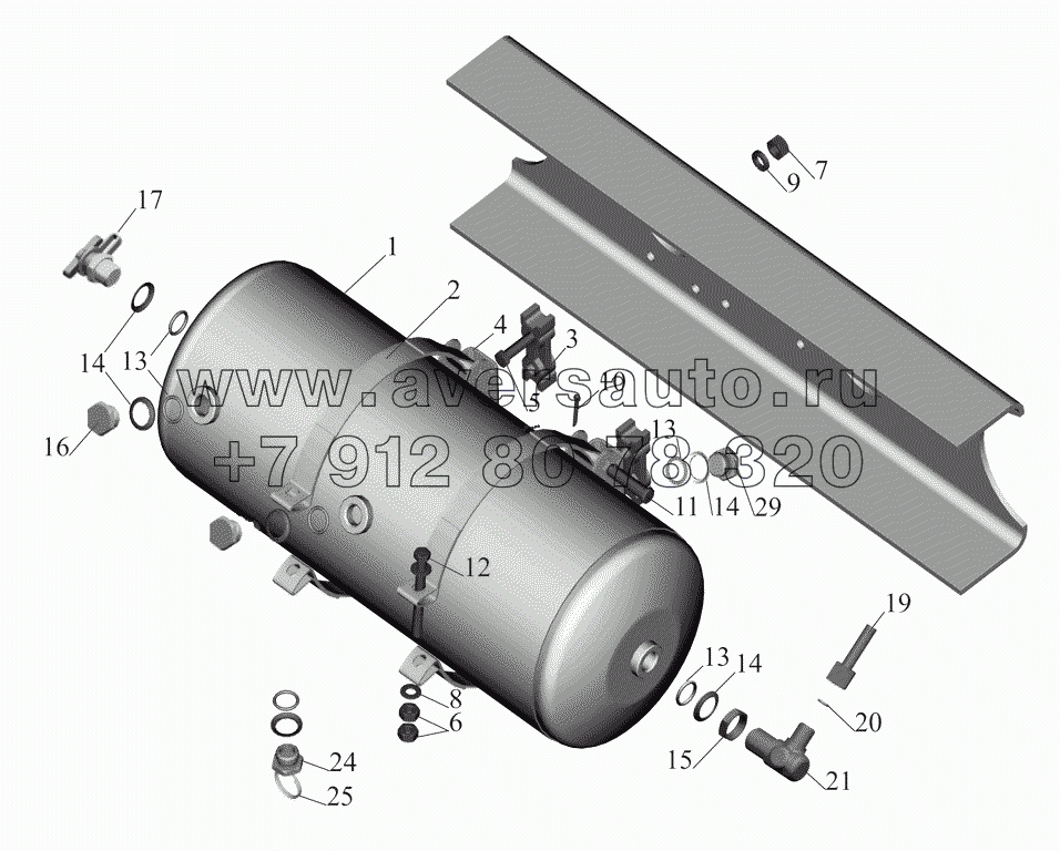 Установка ресивера 5337-3513005-10