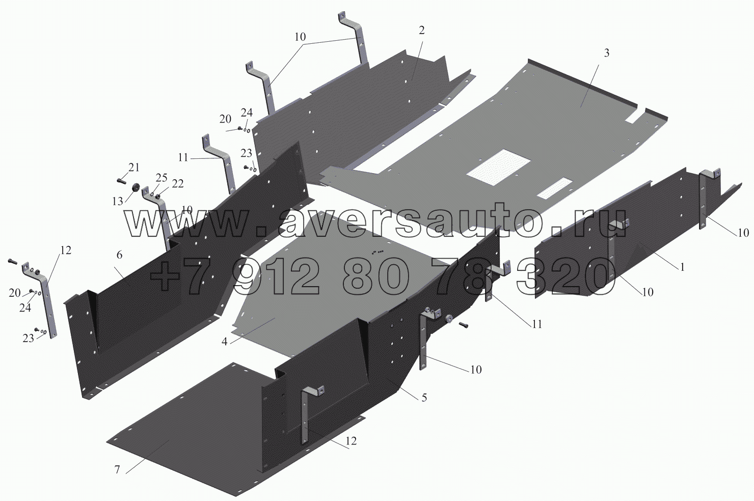 Установка шумоизоляционных экранов 642208-1061004-001