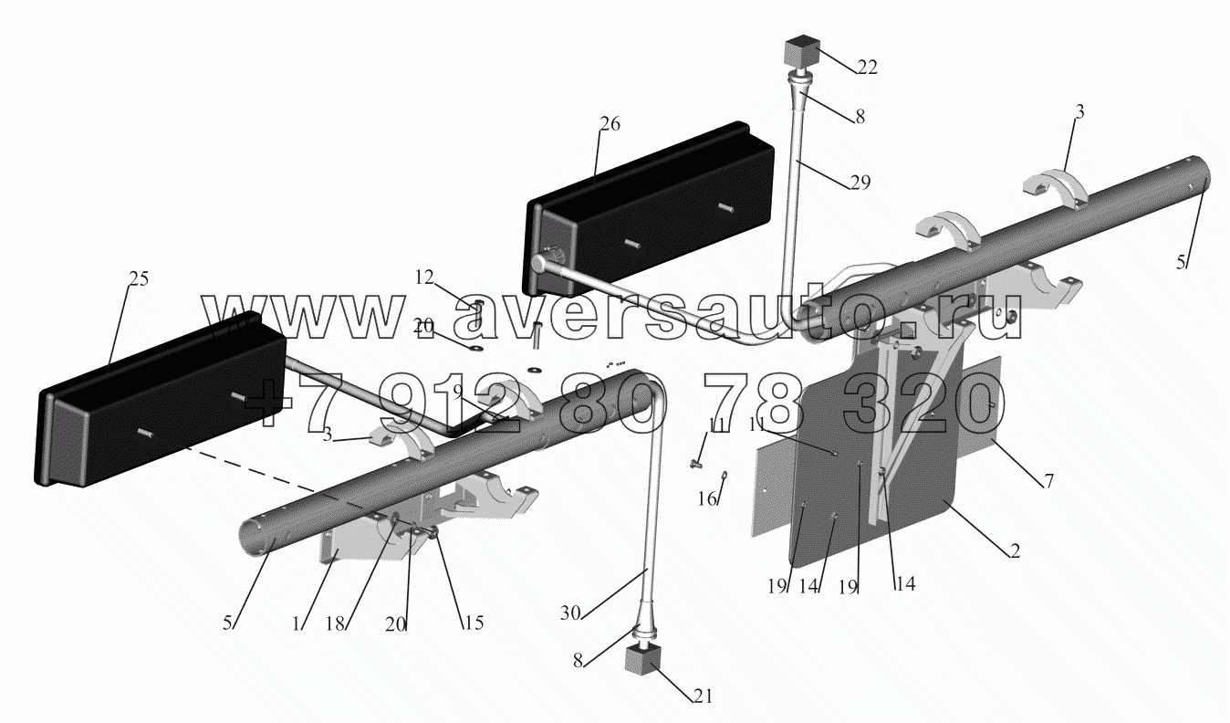 Установка задних фонарей 551605-3700009