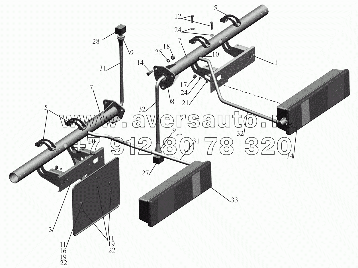 Установка задних фонарей 6303-3700009