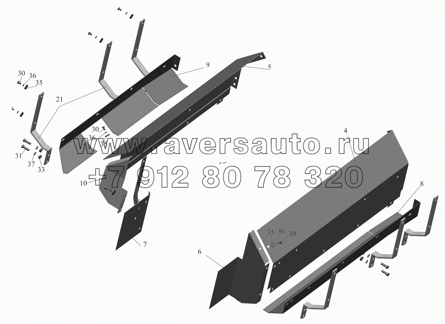 Установка шумоизоляционных экранов 630308-1061003