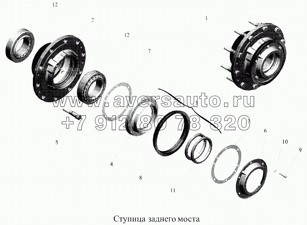 Ступица заднего моста