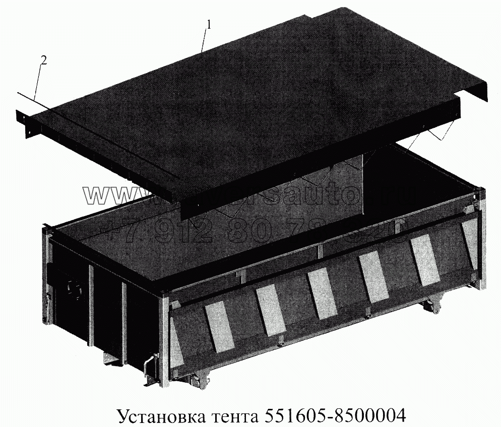 Установка тента 551605-8500004