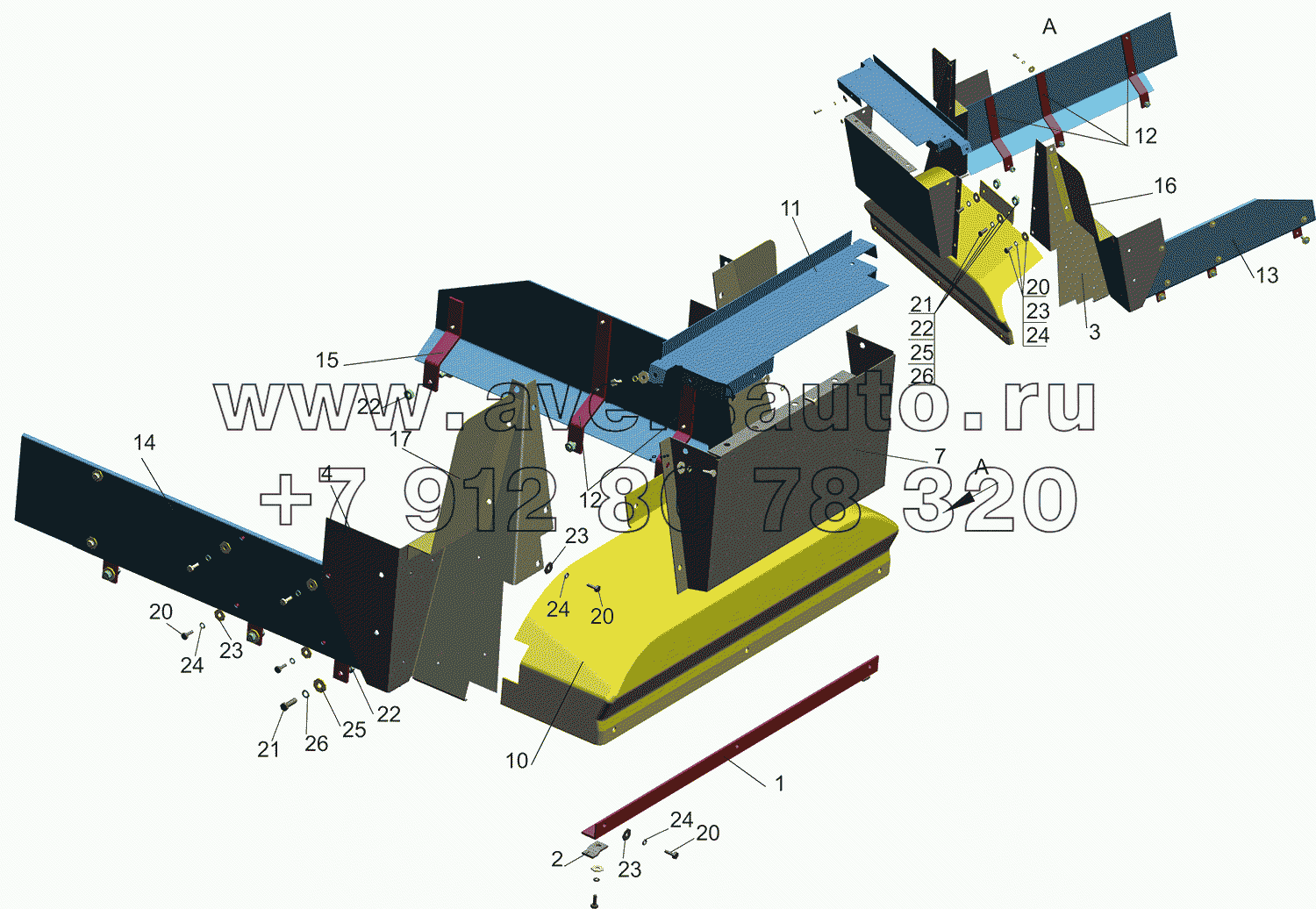 Установка шумоизоляционных экранов 555003-1061003-005