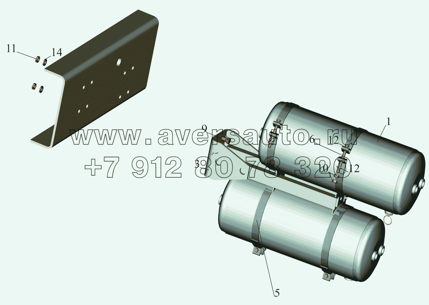 Установка ресиверов 650136-3513005