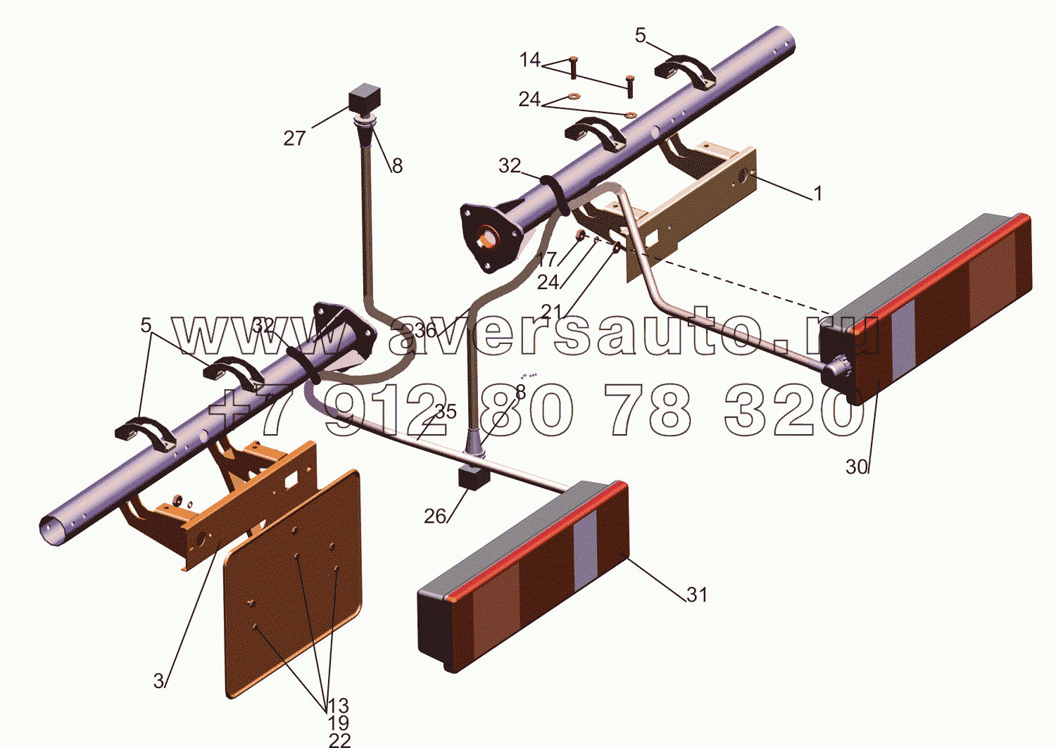 Установка задних фонарей 6501-3700009, 6501-3700009-700