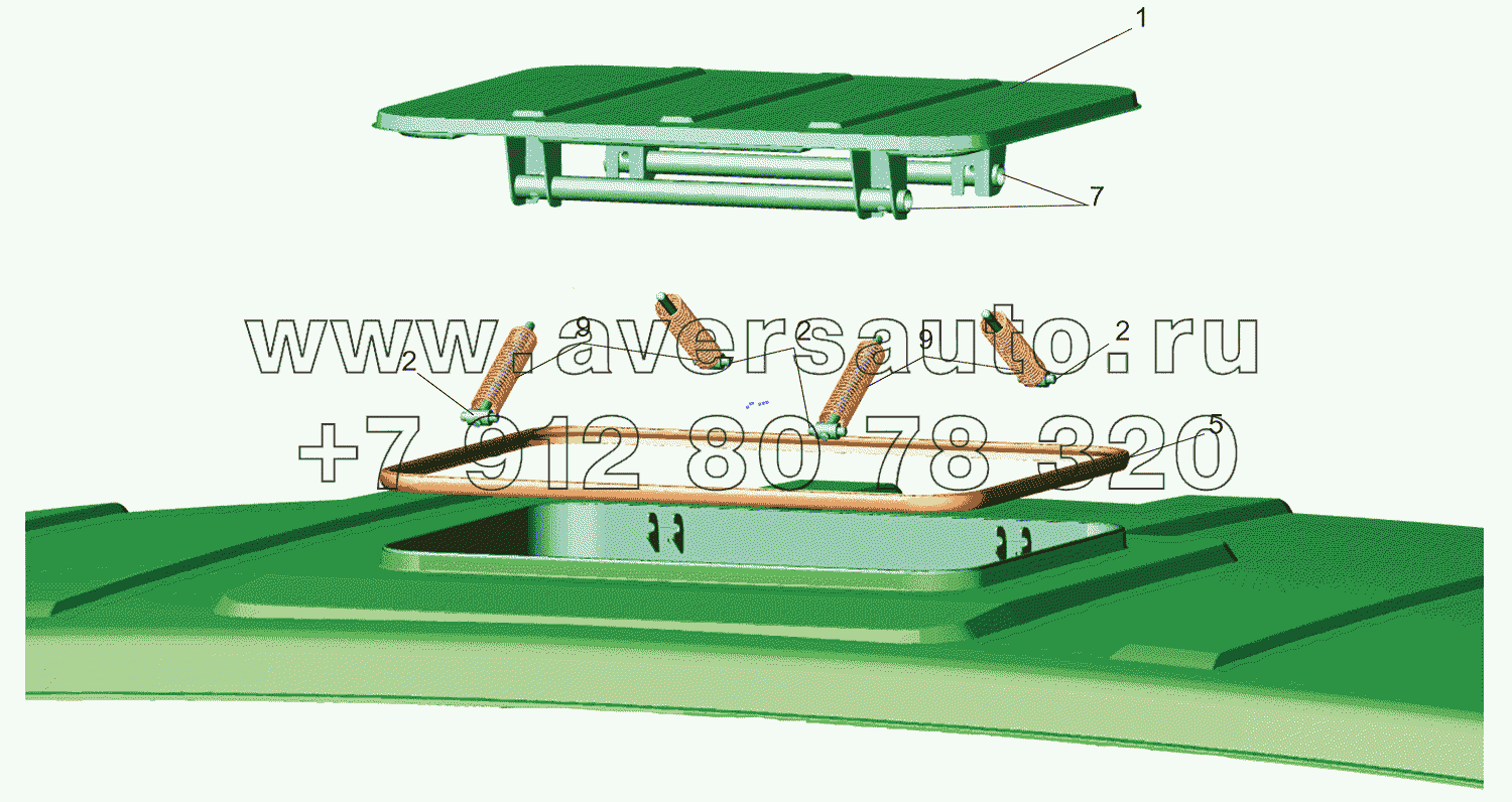 Установка люка 6501-5700010