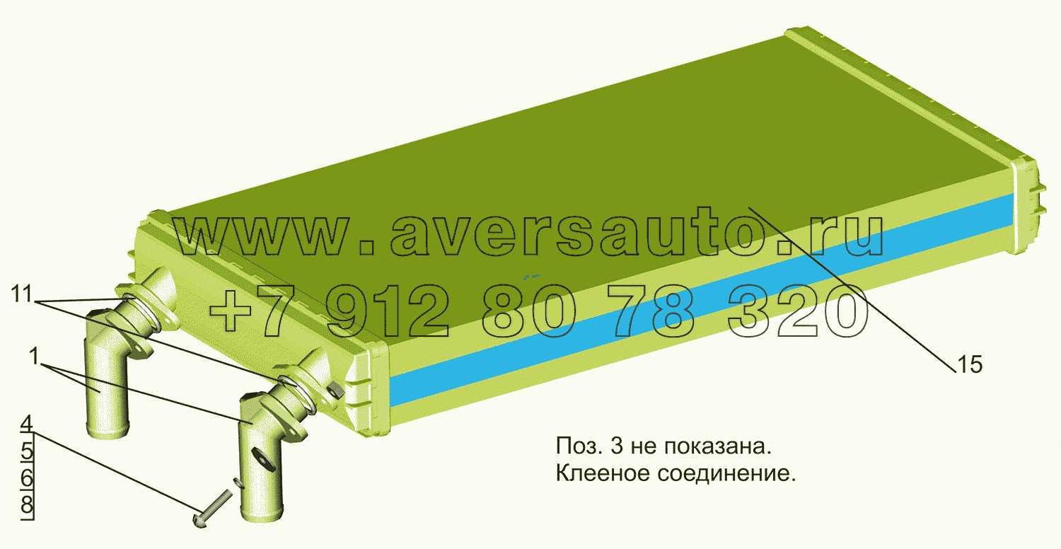 Радиатор отопителя 631019-8101060