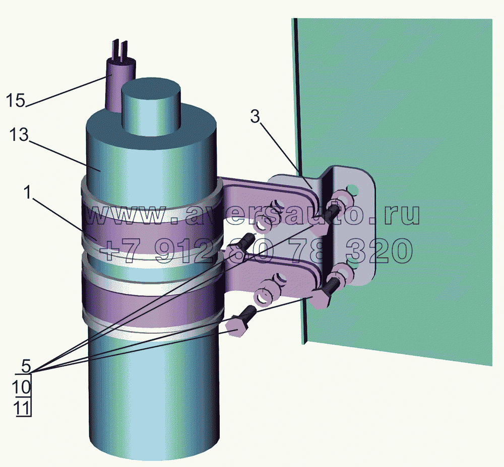 Установка ресивера-осушителя 6516V8-8100036-000