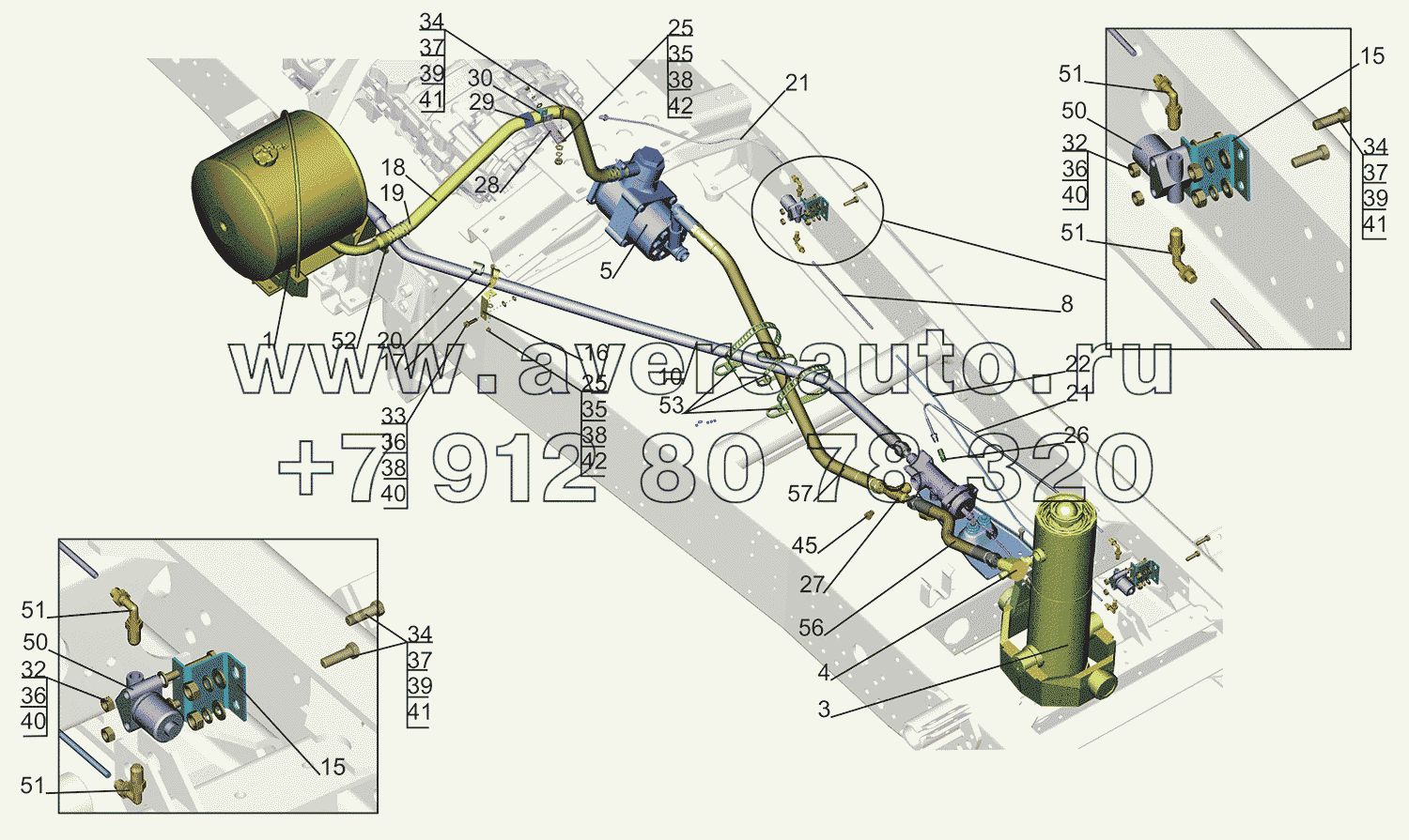 Установка гидрооборудования 5550V3-8600005-069, -769